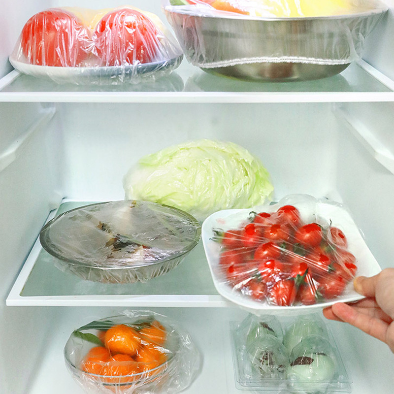 次性保鲜膜套家用食品级保鲜碗罩食品过夜厨房PE保鲜膜 - Image 3